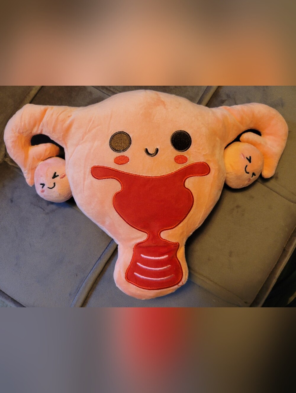 Plush Uterus Stuffed Toy - Pink Cute Anatomy Plush